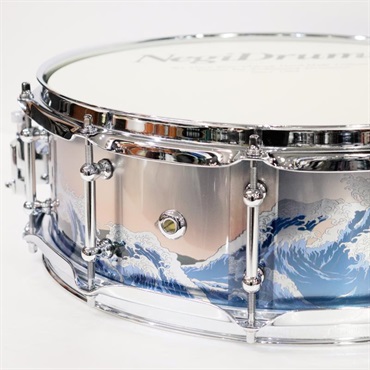 Negi Drums GNF-1450P [1mm Steel 14''×5'' Snare Drum - 銀富士]【Made in Japan】 画像3