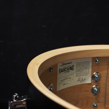 Slingerland Radio King Limited Edition Snare Drum 14×7 [Black & Gold Duco/SLLS0714SMK372-LTD]【店頭展示特価品】 画像9
