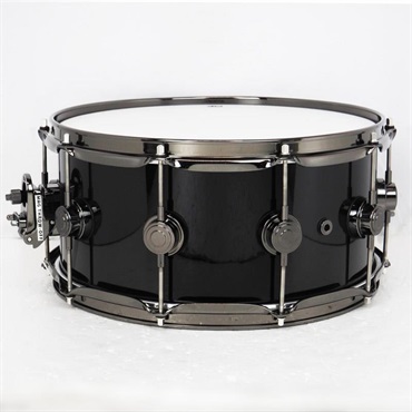 dw DR546514SSN302 [Collector's Hybrid Shell PurpleCore Maple Snare Drum 14×6.5 / Piano Black / Black Nickel Hardware] 画像1