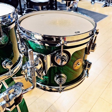 dw USED 中古 Collector's Jazz Series 4pc Drum Kit [BD22，FT16，TT12&10/Twisted Green Satin Finish Ply] 画像5