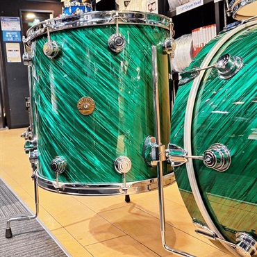 dw USED 中古 Collector's Jazz Series 4pc Drum Kit [BD22，FT16，TT12&10/Twisted Green Satin Finish Ply] 画像7