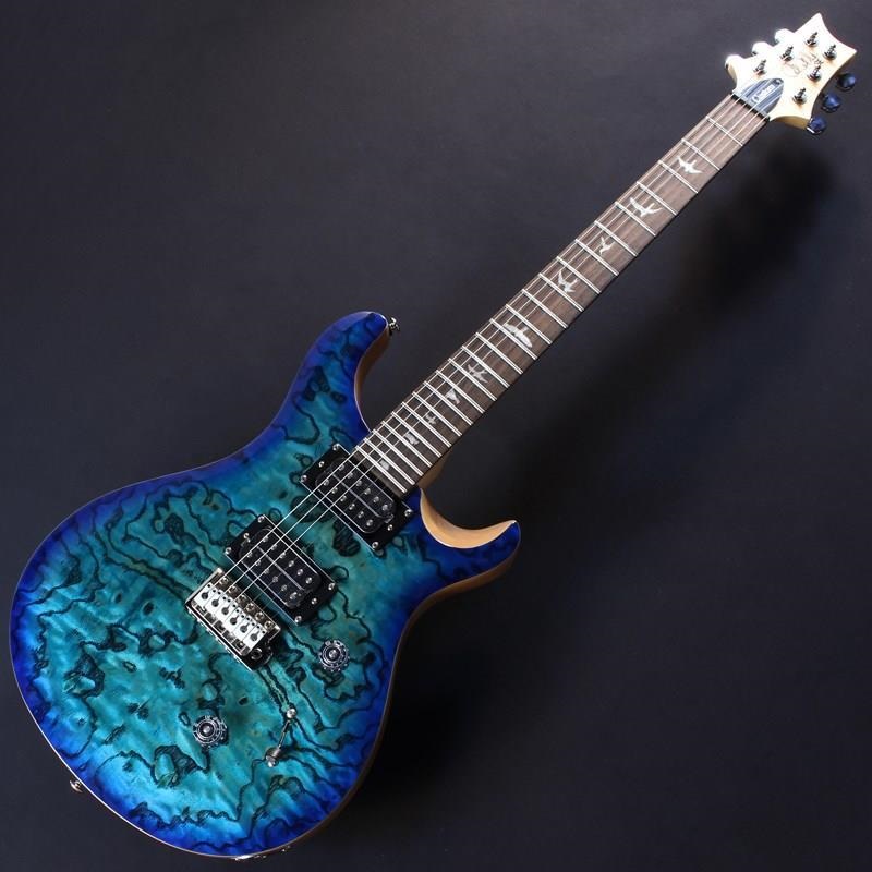 P.R.S. SE Custom 24 Burled Ash Limited Edition (Lake Blue) #CTI