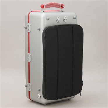 Wahnsinn Case ワンジンケース / COLOR CARBON Series (Matte Grey / Red) トリプル トランペット用 ケース 画像1