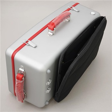 Wahnsinn Case ワンジンケース / COLOR CARBON Series (Matte Grey / Red) トリプル トランペット用 ケース 画像2