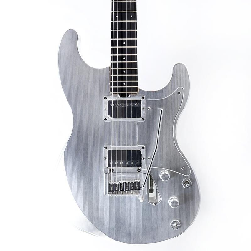 ギター Barclay ダフルカッタウェイ シルバー S-H配列PU 調整済み