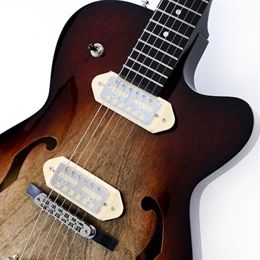 Godin 5th Ave TL Vintage Burst HG Gold Foil 展示特価！ 画像3