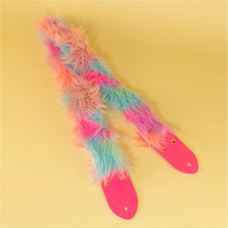tsundrum_chan モッフモフギターストラップ ミックス ｜イケベ楽器店