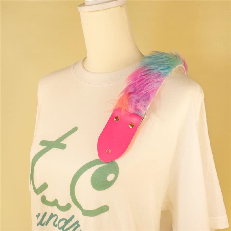 tsundrum_chan モッフモフギターストラップ ミックス ｜イケベ楽器店