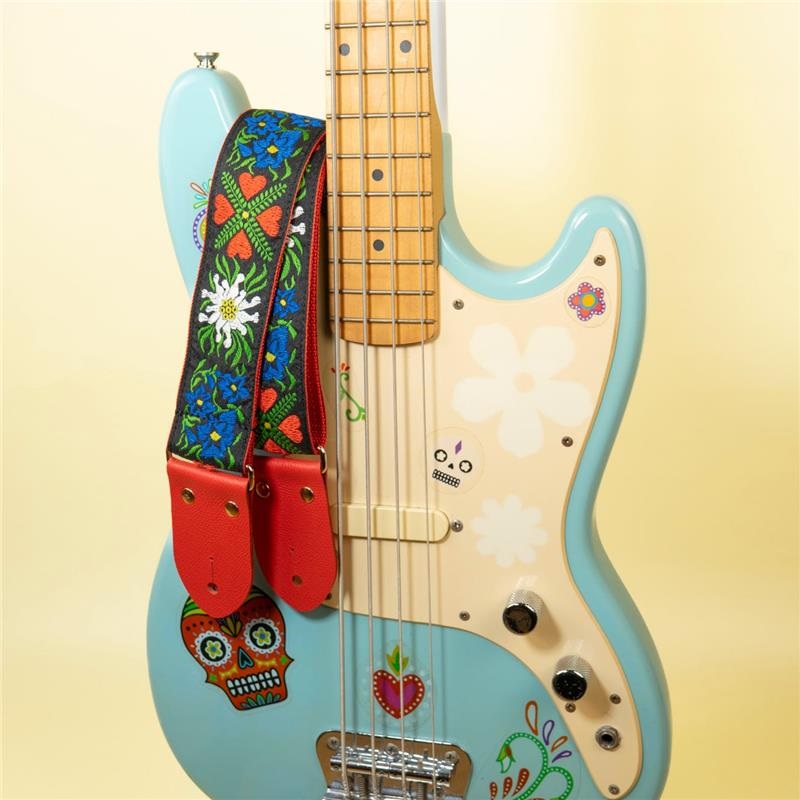 tsundrum_chan ラブ＆ピースギターストラップ ｜イケベ楽器店