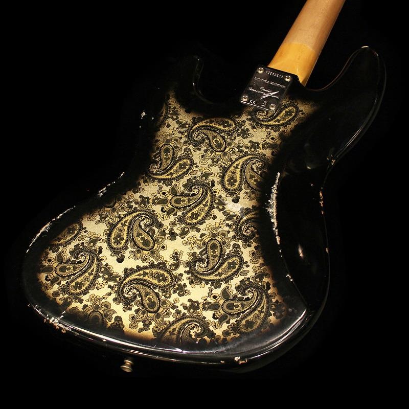 ベース Fender Custom Shop Jazz Bass Fender Custom Shop Limited Edition Jazz Bass Relic (Black Paisley