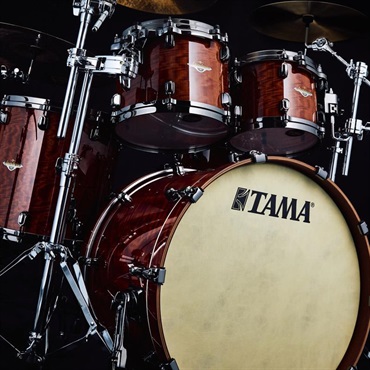 TAMA 【2月18日発売予定】【LIMITED MODEL】BE52ZBAS-GAC [STARCLASSIC Bubinga 5pc Shell Kit/Figured African Cherry Outer Ply w/Black Nickel Hardware] 画像2