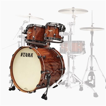 TAMA 【2月18日発売予定】【LIMITED MODEL】BE52ZBAS-GAC [STARCLASSIC Bubinga 5pc Shell Kit/Figured African Cherry Outer Ply w/Black Nickel Hardware] 画像10