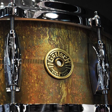 GRETSCH Keith Carlock Signature Snare Drum - 2mm Antique Aged Brass 14×5.5 [GAS5514-KC]【店頭展示特価品】 画像2