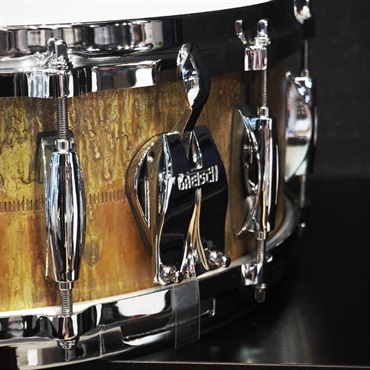 GRETSCH Keith Carlock Signature Snare Drum - 2mm Antique Aged Brass 14×5.5 [GAS5514-KC]【店頭展示特価品】 画像3