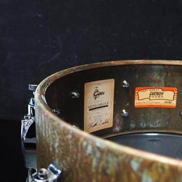 GRETSCH Keith Carlock Signature Snare Drum - 2mm Antique Aged Brass 14×5.5 [GAS5514-KC]【店頭展示特価品】 画像9