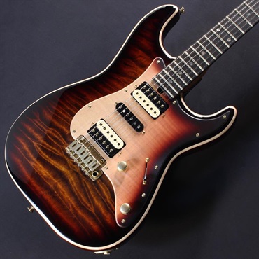 T’s Guitars Ikebe 50th Anniversary ST-22 Selected 5A Quilted Maple Top (Tiger Eye Burst) #033311 画像2