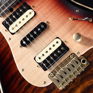 T’s Guitars Ikebe 50th Anniversary ST-22 Selected 5A Quilted Maple Top (Tiger Eye Burst) #033311 画像3