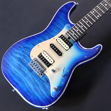 T’s Guitars Ikebe 50th Anniversary ST-22 Selected 5A Quilted Maple Top (Trans Blue Burst) #033309 画像2