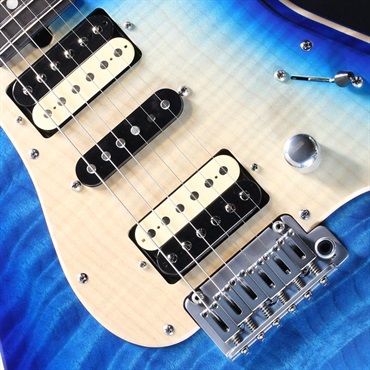 T’s Guitars Ikebe 50th Anniversary ST-22 Selected 5A Quilted Maple Top (Trans Blue Burst) #033309 画像3