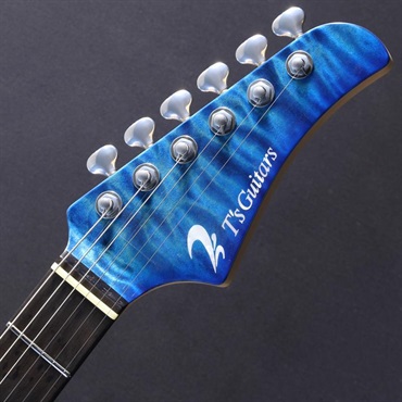 T’s Guitars Ikebe 50th Anniversary ST-22 Selected 5A Quilted Maple Top (Trans Blue Burst) #033309 画像4