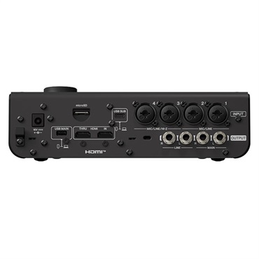 YAMAHA 【ご予約商品・2月13日発売予定（初回入荷分にお届けできない可能性がございます）】URX44VB (ブラック)(ヤマハ)(オーディオインターフェース)(URXシリーズ)(USB-C搭載)(HDMI入力搭載)(タッチパネル)(DSP内蔵)(32bit 192kz) 画像3