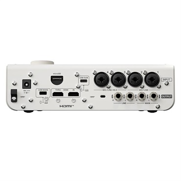YAMAHA URX44V W (White)(ホワイト)(ヤマハ)(オーディオインターフェース)(URXシリーズ)(USB-C搭載)(HDMI入力搭載)(タッチパネル)(DSP内蔵)(32bit 192kz) 画像3