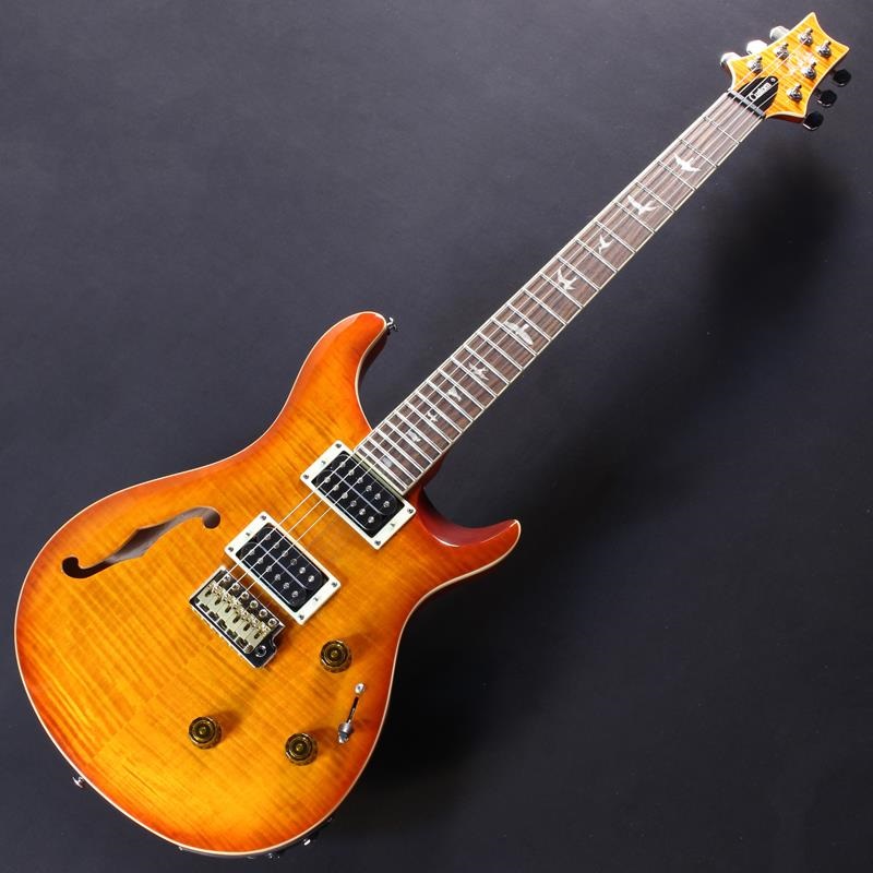 P.R.S. USED 中古 SE Custom 24 Semi-Hollow Piezo (Vintage Sunburst