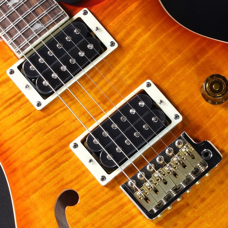 P.R.S. USED 中古 SE Custom 24 Semi-Hollow Piezo (Vintage Sunburst