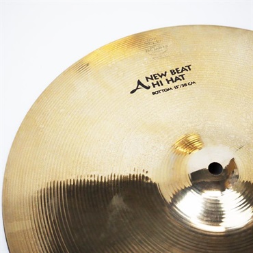 Zildjian USED 中古 A Zildjian Brilliant New Beat HiHat 15 pair[1216g/1752g] 画像6