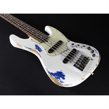 Xotic XJ-1T 5st (Olympic White over Lake Pracid Blue-MH/ALD/Roasted Neck-R/) [Lacquer Heavy Aged] 画像4