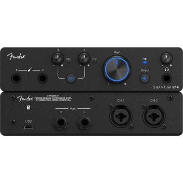 Fender Quantum LT 4 USB-C Audio Interface (フェンダー)(プリソナス)(オーディオインターフェイス) 画像3