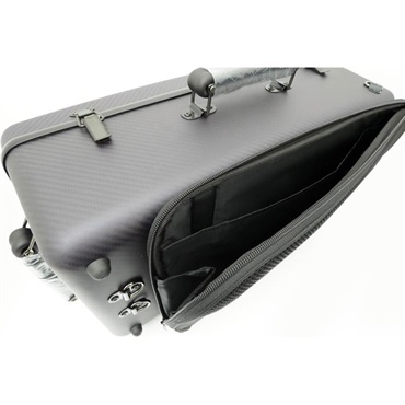 Wahnsinn Case ワンジンケース / 3K NATURAL CARBON Series (Matte Dark Purple / Black) トリプル トランペット用 ケース 画像2