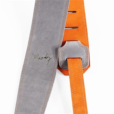 Moody Leather-Suede 2.5inch Standard Tail [Light Gray-Orange] 画像1