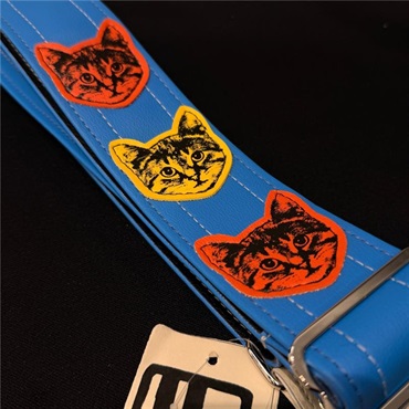 Couch Guitar Strap ニャン・ニャン・ニャン Runway BL/OR/YW/OR 画像1
