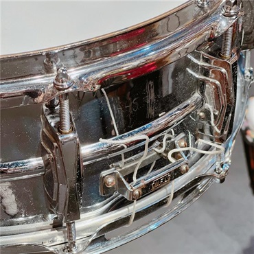 Ludwig USED 中古品 1958～59s Super Ludwig Chrome Over Brass Snare Drum [14×5 / WFL Badge / Brass Hoops] 画像3