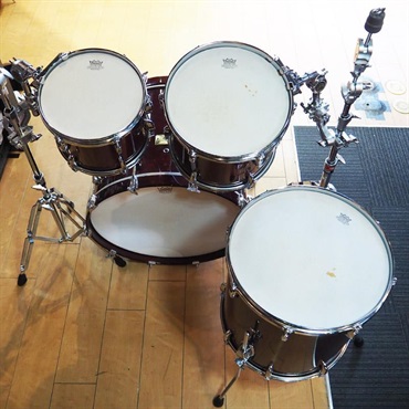 Pearl USED 中古 90s MR 4pc Set [Classic Maple Series/22BD，10TT，12TT，16FT/#100 Wine Red/ファイバーケース付属][Made In Japan] 画像7