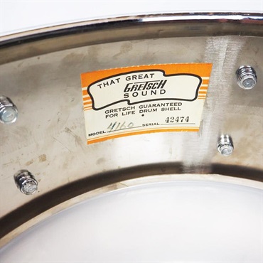 GRETSCH VINTAGE 1970's G4160 [Chrome Over Brass 14×5] 画像10