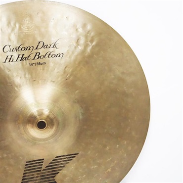 Zildjian USED 中古 K Custom Dark HiHat 14 pair [Top:1086g/Bottom:1226g] 画像5
