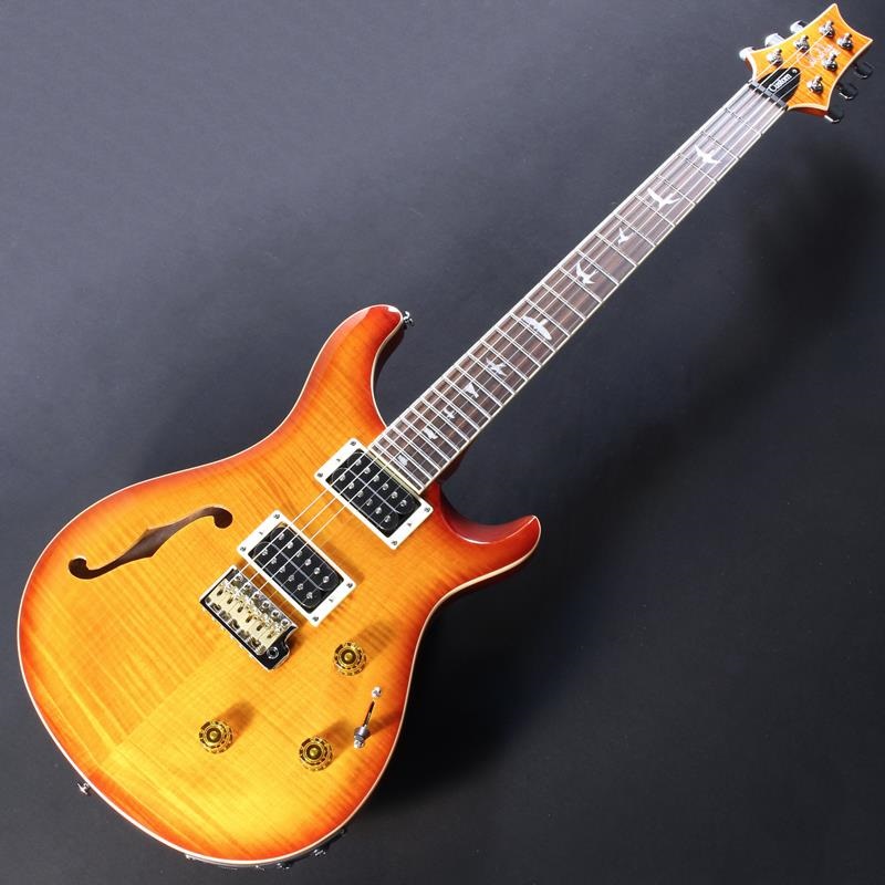 P.R.S. USED 中古 SE Custom 24 Semi-Hollow Piezo (Vintage Sunburst
