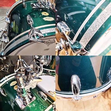 GRETSCH USED 中古 Gretsch 125th Anniversary Limited Edition USA Custom Progressive Bop Kit [18BD，12TT，14FT，14SD/Cadillac Green/RB125-B484-CG] 画像9
