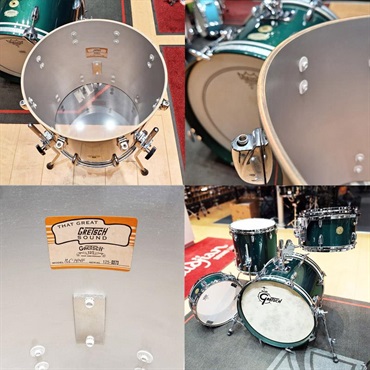 GRETSCH USED 中古 Gretsch 125th Anniversary Limited Edition USA Custom Progressive Bop Kit [18BD，12TT，14FT，14SD/Cadillac Green/RB125-B484-CG] 画像10