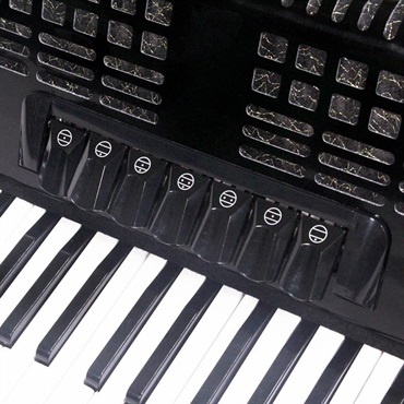 Parrot Parrot 37K96BS BK 国内限定モデル アコーディオン 37鍵盤 96ベース M.M.L ピアノ式 パロット Black 画像2