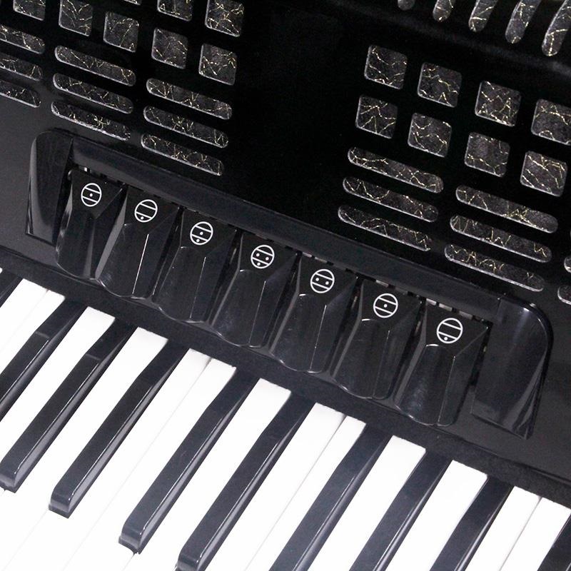【美品】TOMBO トンボ PARROT パロット アコーディオン Parrot Parrot 37K96BS BK 国内限定モデル アコーディオン 37鍵盤 96