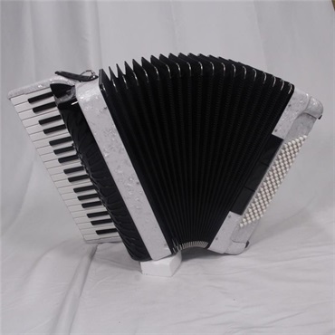 Parrot New Parrot 37K96BS PW パールホワイト 国内限定モデル アコーディオン 37鍵盤 96ベース M.M.L ピアノ式 パロット 画像6