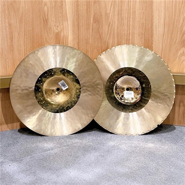 Zildjian USED 中古品 K Custom Hybrid HiHat 14 1/4 pair [NKZL14CHBHH][1140g/1400g]【欠けあり】 画像4
