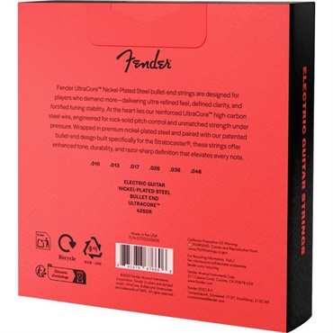 Fender USA ULTRACORE ELECTRIC GUITAR STRINGS NICKEL PLATED STEEL BULLET END (4250R/10-46) 3 PACK (#0733250606) 画像2
