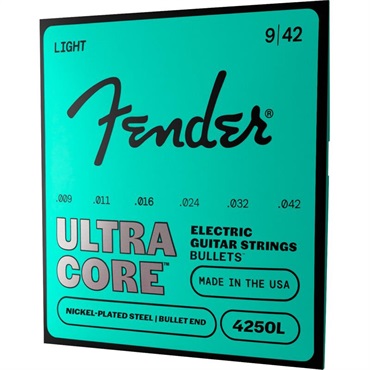 Fender USA ULTRACORE ELECTRIC GUITAR STRINGS NICKEL PLATED STEEL BULLET END (4250L/9-42) (#0733250503) 画像1