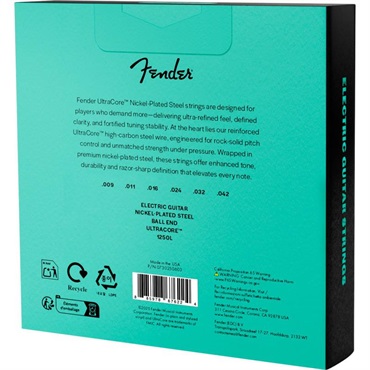 Fender USA ULTRACORE ELECTRIC GUITAR STRINGS NICKEL PLATED STEEL BALL END (1250L/9-42) 3 PACK (#0730250603) 画像2
