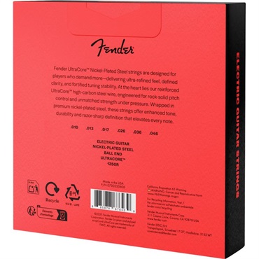 Fender USA ULTRACORE ELECTRIC GUITAR STRINGS NICKEL PLATED STEEL BALL END (1250R/10-46) 3 PACK (#0730250606) 画像2