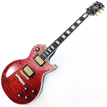 Gibson IKEBE 50th Anniversary 1968 Les Paul Custom 7A Quilt Maple Top Gloss Trans Red SN.511038 画像1